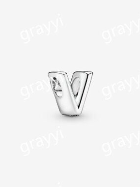 Pandora Letter V Alphabet Charm